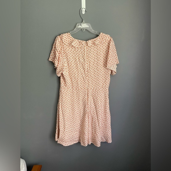 NWT Madewell Ruffle Flutter Sleeve Dress in Cutout Blooms Size 10 - Picture 5 of 7